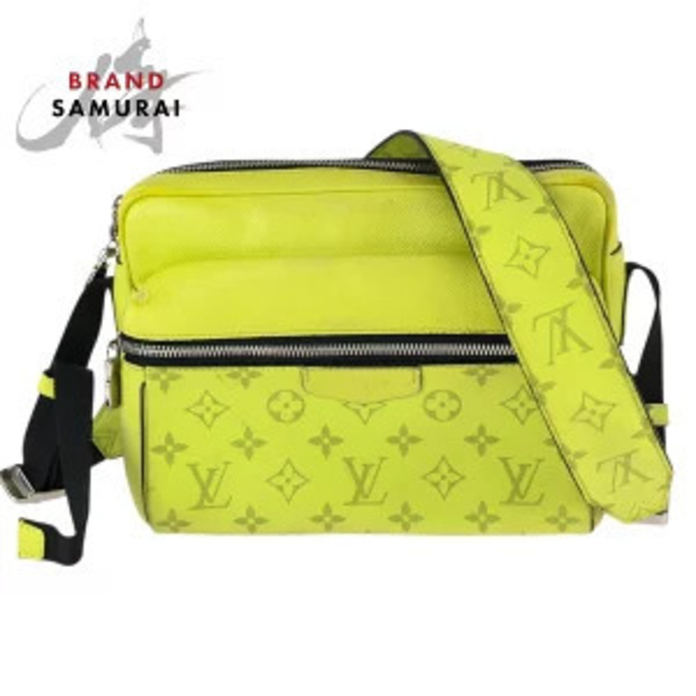 Louis Vuitton Taigarama Monogram Messenger Yellow Black Shoulder Bag